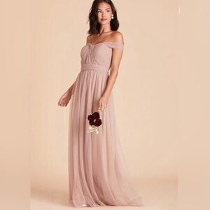 NWT Taupe Birdy Grey Christina Chiffon Bridesmaid Dress